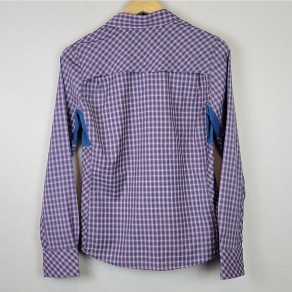 ICEBREAKER terra plaid long sleeve shirt merino wool S - Picture 6 of 15